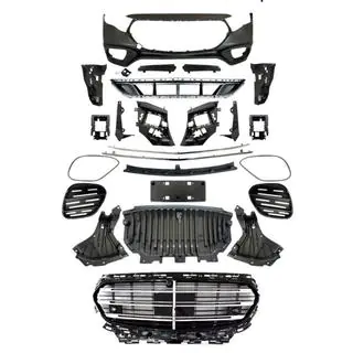 Voorbumper in W223 AMG-Line-stijl foto 3