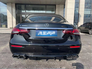 Mercedes E-class W213 2016–2023 Achterdiffuser met uitlaatsierstukken Silver (voor Base, E63 Design 2020-2024) foto 1