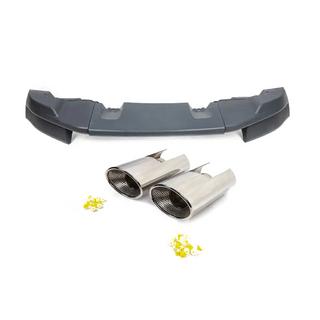 Achterbumper diffuser met uitlaatsierstukken (ABS-kunststof, spuitklaar) Land Rover Freelander II 2006–2014