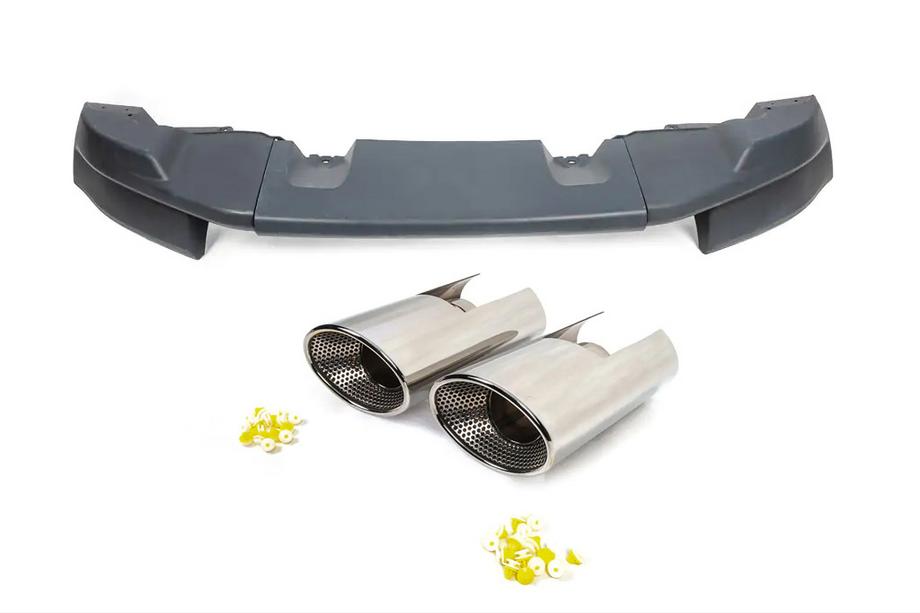 Land Rover Freelander II 2006–2014 Achterbumper diffuser met uitlaatsierstukken (ABS-kunststof, spuitklaar) Image