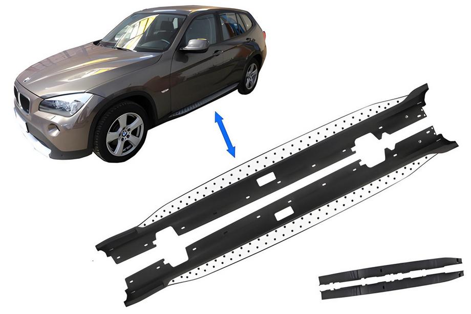 BMW X1 E84 2009–2015 Originele side steps (2 st., aluminium) Image