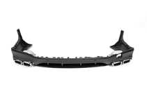 Mercedes GLC X253 2015–2022 Achterdiffuser met uitlaatsierstukken Silver (AMG63 Design) foto 4