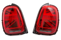 Mini Cooper F55/56/57 2014–2023 Achter LED-achterlichten in Union Jack-stijl Rood (2 stuks) foto 2