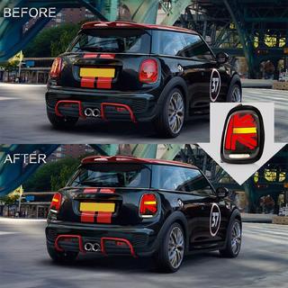 Achter LED-achterlichten in Union Jack-stijl Rood (2 stuks) Mini Cooper F55/56/57 2014–2023 foto 1