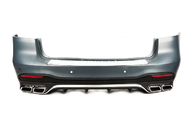 Mercedes GLE/ML-klasse W166 2011–2018 Achterbumper met diffuser GLE63 AMG (voor GLE) foto 1