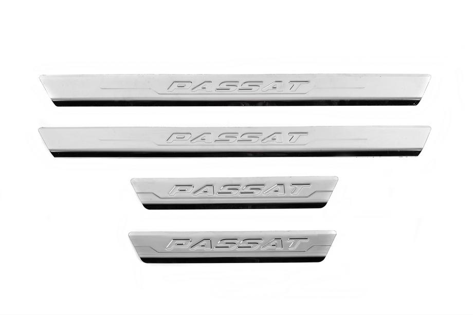 Volkswagen Passat B6 2006–2012 Carmos V3 instaplijsten (4 stuks, RVS) Image
