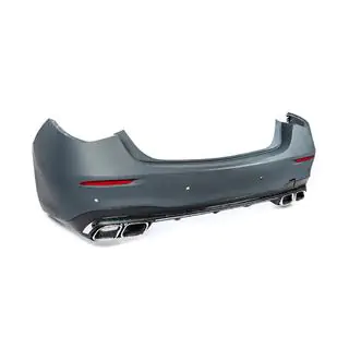 Achterbumper met diffuser AMG S63 foto 2