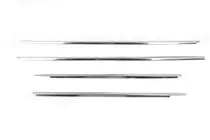 Toyota Hilux 2006–2015 Raamomlijsting (4 stuks, RVS) foto 2