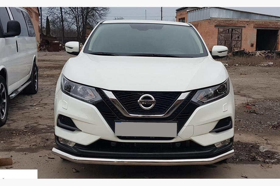 Nissan Qashqai 2014–2021 Frontbescherming ST008 (2017-2021, RVS) Foto 1