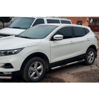 Side bars (2017-2021, 2 st., RVS) Nissan Qashqai 2014–2021 foto 1