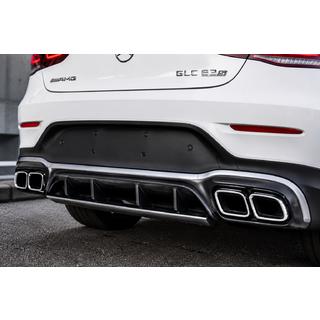Achterdiffuser met uitlaatsierstukken Silver (AMG63 design 2020-2022) foto 2