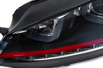 Volkswagen Golf 7/E-Golf 2012–2020 Koplampen vóór Red-V2 (2012-2017, dynamische richtingaanwijzers, 2 stuks) foto 12