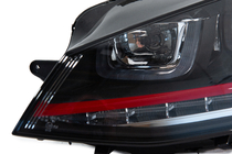 Volkswagen Golf 7/E-Golf 2012–2020 Koplampen vóór Red-V2 (2012-2017, dynamische richtingaanwijzers, 2 stuks) foto 10