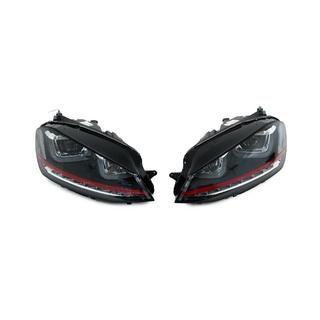 Koplampen vóór Red-V2 (2012-2017, dynamische richtingaanwijzers, 2 stuks) Volkswagen Golf 7/E-Golf 2012–2020 foto 1