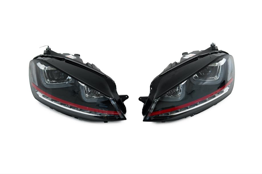 Volkswagen Golf 7/E-Golf 2012–2020 Koplampen vóór Red-V2 (2012-2017, dynamische richtingaanwijzers, 2 stuks) Image