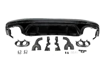 Audi Q5 2017–2025 Achterdiffuser in SQ5-stijl (2017-2020, met zwarte uitlaattips) foto 1