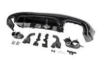Audi Q5 2017–2025 Achterdiffuser in SQ5-stijl (2017-2020, met zwarte uitlaattips) foto 2