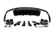 Audi Q5 2017–2025 Achterdiffuser in SQ5-stijl (2017-2020, met zwarte uitlaattips) foto 4