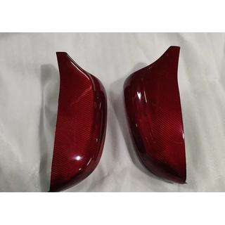 Spiegelkappen M-Look V4 (Rood carbon) foto 1