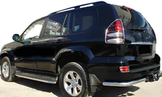 Toyota Land Cruiser Prado 120 2002–2009 Achterhoeken AK003 (2 st., RVS) foto 1