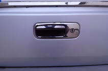 Volkswagen Caddy 2004–2010 RVS afdekking voor kofferklephandgreep foto 1