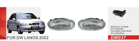 Daewoo Lanos 1998–2017 Halogeen mistlampen (set) foto 1