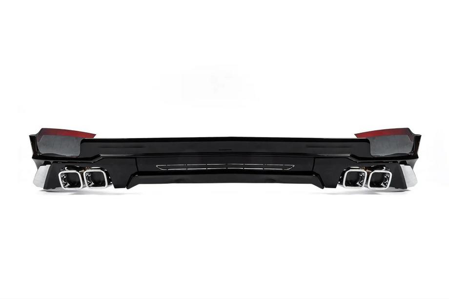 Toyota Land Cruiser Prado 150 2009–2023 Achterbumperdiffuser Modelista V3 (2017-) Witte kleur Image