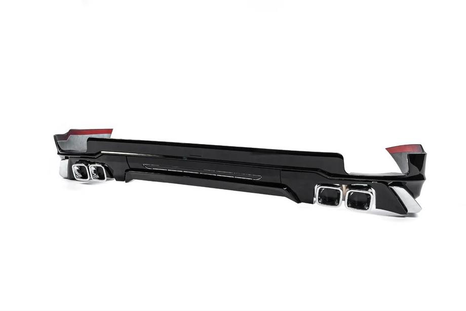 Toyota Land Cruiser Prado 150 2009–2023 Achterbumperdiffuser Modelista V3 (2017-) Zwarte kleur Foto 4