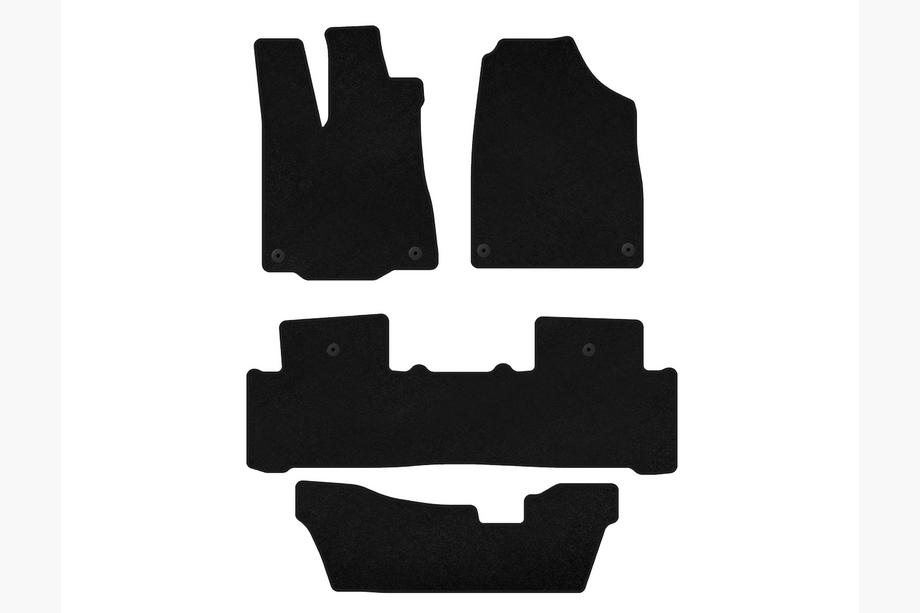 Acura MDX 2013–2020 Textiele automatten Classic (3 rijen, zwart) Image