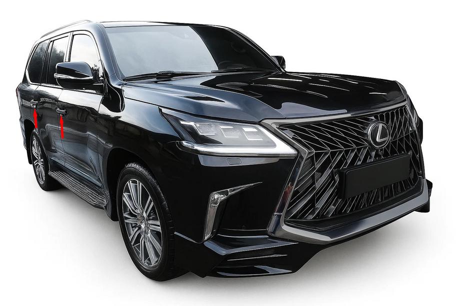 Lexus LX570/450d 2008–2022 Deurgreepkappen BlackEdition (voor 2016+) Image