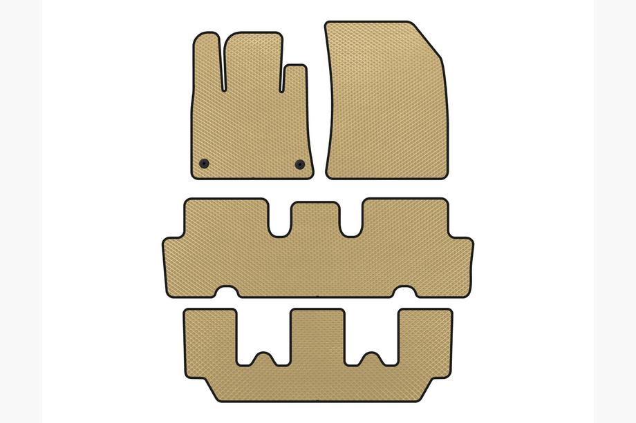 Citroen C-4 Picasso 2013–2022 EVA vloermatten V1 (3 rijen, beige) Image