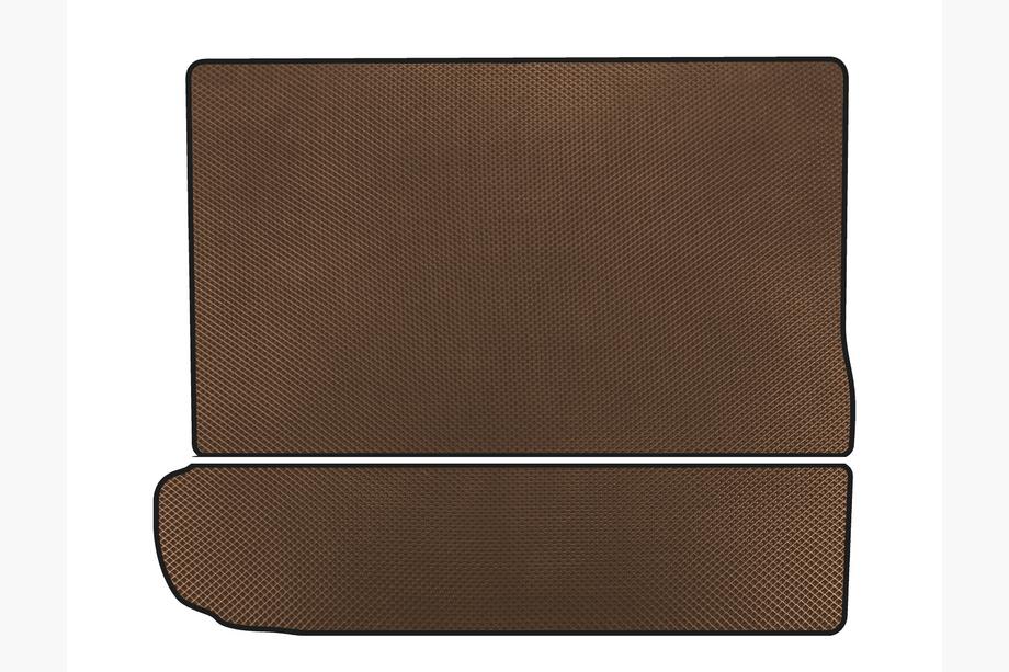 Citroen C-4 Picasso 2013–2022 EVA kofferbakmat (3e rij neergeklapt, bruin) Image