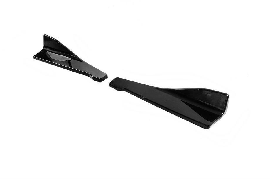 Universele Flap dorpelranden type B (2 stuks, hoogglans zwart, ABS-kunststof) Foto 6