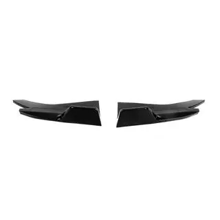 Universele flap-extensions voor dorpels type D (2 stuks, hoogglans zwart, ABS-kunststof) foto 3
