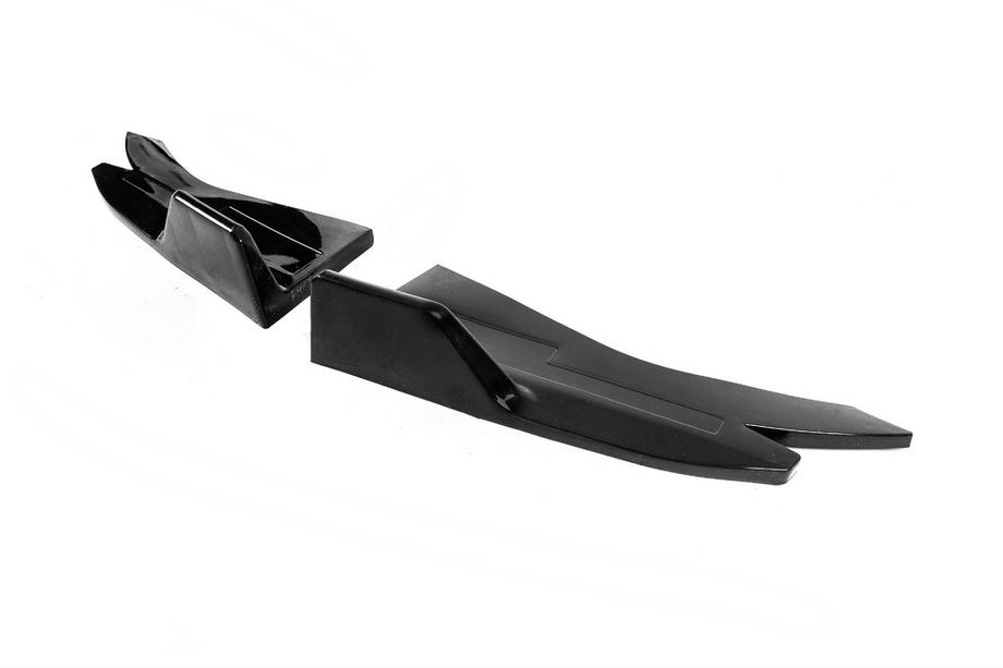 Universele flap-extensions voor dorpels type D (2 stuks, hoogglans zwart, ABS-kunststof) Foto 9