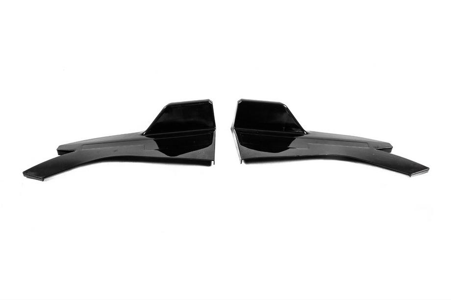 Universele flap-extensions voor dorpels type D (2 stuks, hoogglans zwart, ABS-kunststof) Foto 8
