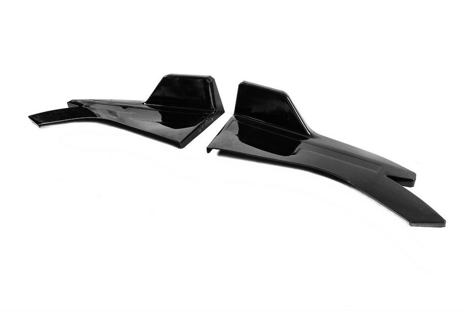 Universele flap-extensions voor dorpels type D (2 stuks, hoogglans zwart, ABS-kunststof) Foto 7