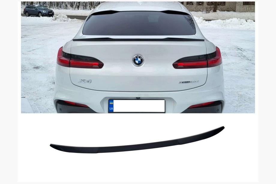 BMW X4 G02 2018– Kofferklepspoiler X4M-Style (glanzend zwart, ABS-kunststof) Foto 1