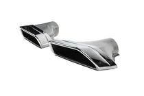 BMW 5 Serie G30/G31 2017–2023 M-Performance Silver uitlaateindstukken (2 stuks) foto 2
