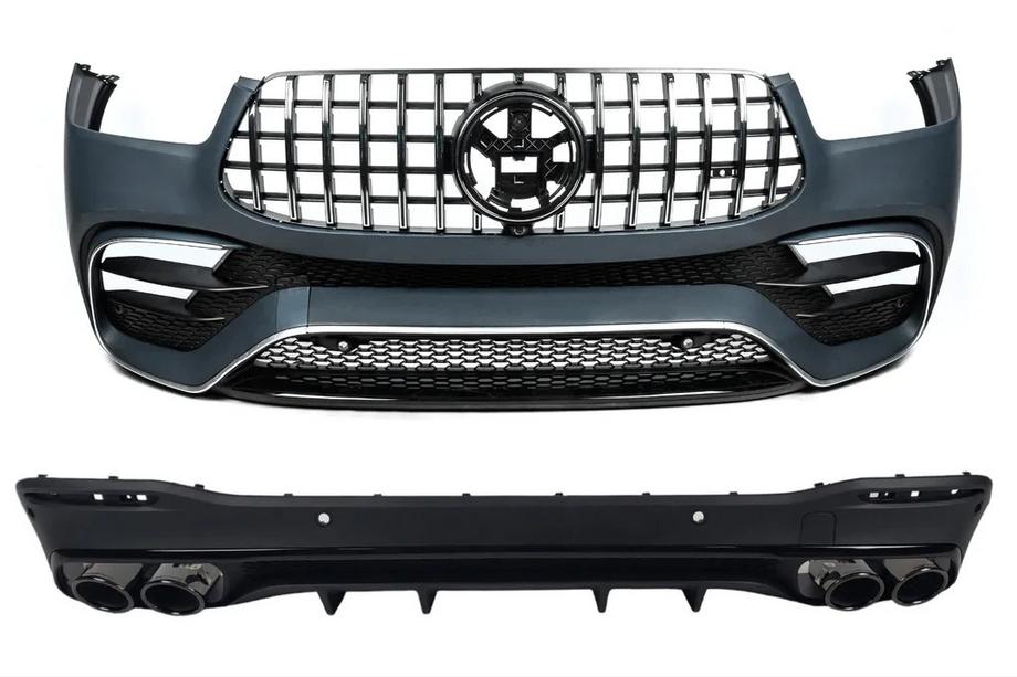 Mercedes GLE W167 2018– AMG GLE53 2018-Design bodykit-set (met achterdiffuser) Foto 1