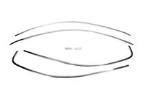 Volkswagen Jetta 2011–2018 Bovenste raamsierlijsten (6 stuks, RVS) foto 2