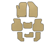 Dodge Journey 2008–2020 EVA automatten (2008-2011, 3 rijen, beige) foto 1