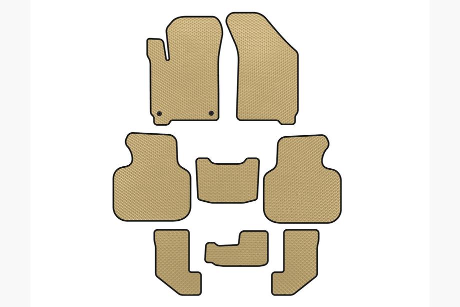 Dodge Journey 2008–2020 EVA automatten (2008-2011, 3 rijen, beige) Image