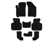 Dodge Journey 2008–2020 Premium textielen automatten (2008-2011, 3 rijen, zwart) foto 1