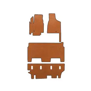 EVA vloermattenset voor interieur (2008-2020, 3 rijen, 8-zits/Uitrusting SXT, Oranje)