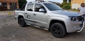 Volkswagen Amarok 2010–2022 Sidebars (set van 2, RVS) 60 mm foto 9
