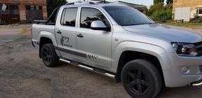 Volkswagen Amarok 2010–2022 Sidebars (set van 2, RVS) 60 mm foto 10