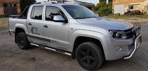 Volkswagen Amarok 2010–2022 Sidebars (set van 2, RVS) 60 mm foto 11