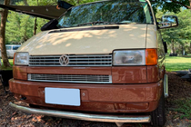 Volkswagen T4 Transporter 1990–2003 Voorbumperbescherming ST008 (RVS) 60 mm foto 10