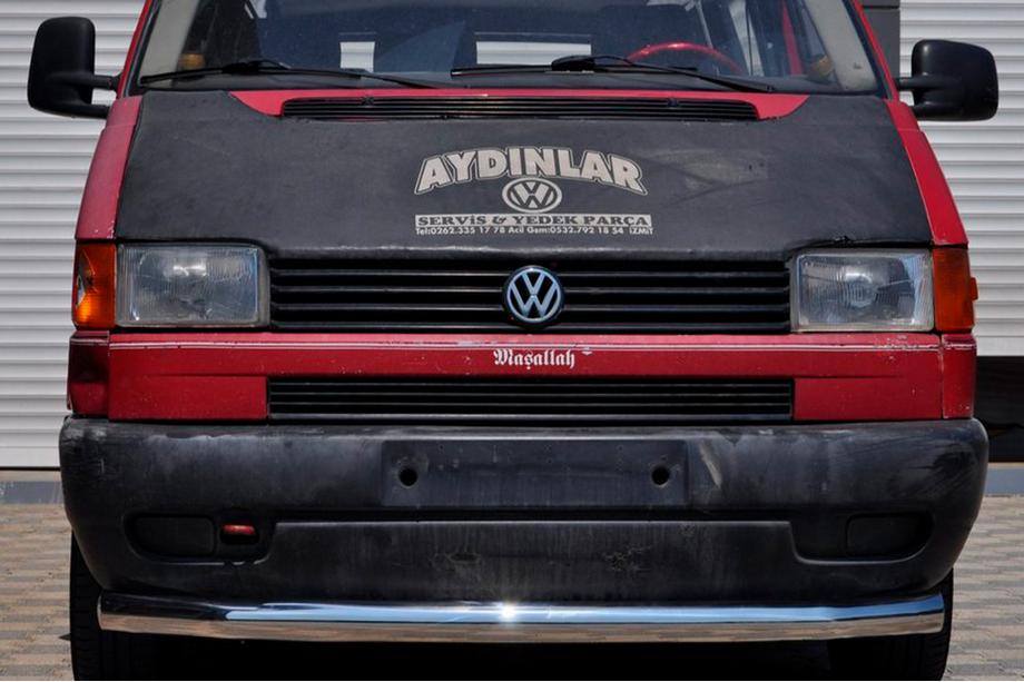 Volkswagen T4 Transporter 1990–2003 Voorbumperbescherming ST008 (RVS) 60 mm Image